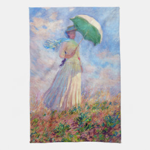 Claude Monet - Frau mit einem Sonnenschirm nach re Geschirrtuch