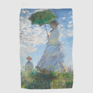 Claude Monet Frau mit Parasol / La Promenade Golfhandtuch