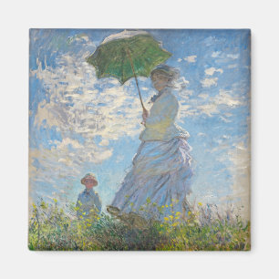 Claude Monet Frau mit Parasol Magnet