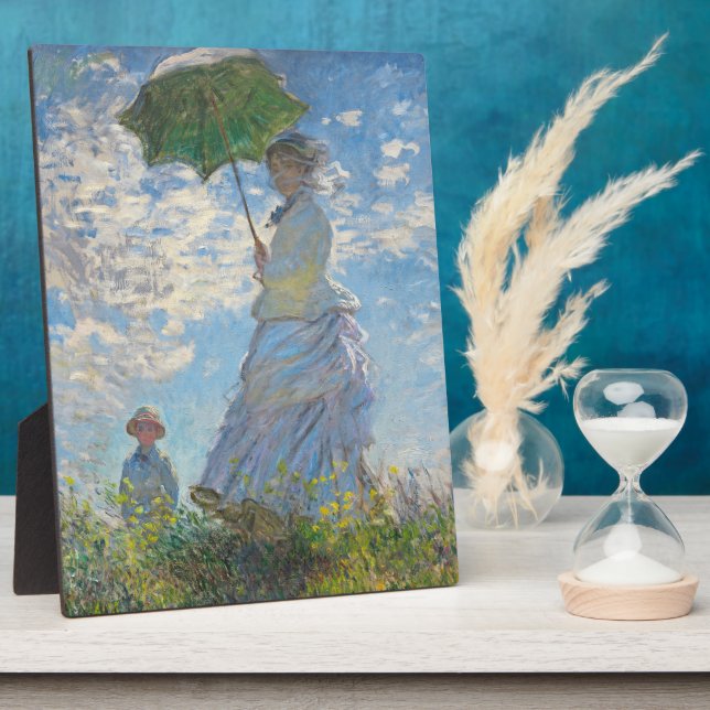 Claude Monet | Frau mit Sonnenschirm Fotoplatte (Seite)