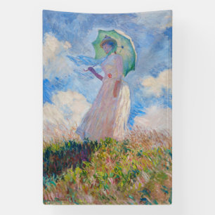 Claude Monet - Frau mit Sonnenschirm nach links Banner