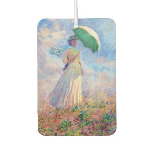 Claude Monet - Frau mit Sonnenschirm nach rechts Autolufterfrischer