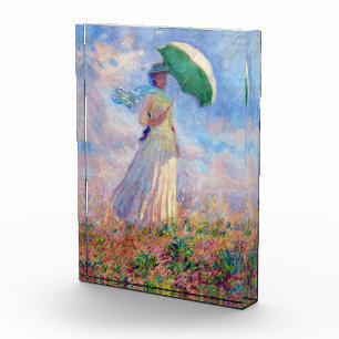 Claude Monet - Frau mit Sonnenschirm nach rechts Fotoblock