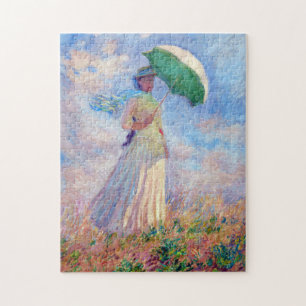 Claude Monet - Frau mit Sonnenschirm nach rechts g