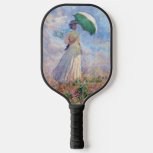 Claude Monet - Frau mit Sonnenschirm nach rechts Pickleball Schläger