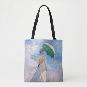 Claude Monet - Frau mit Sonnenschirm nach rechts Tasche