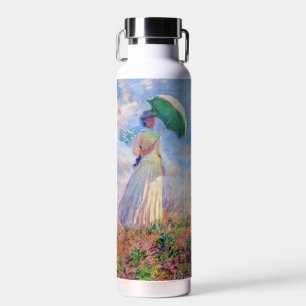 Claude Monet - Frau mit Sonnenschirm nach rechts Trinkflasche