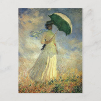 Claude Monet, "Frau mit Sonnenschirm" Postkarte
