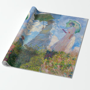 Claude Monet -  Frau mit Sonnenschirm-Serie Geschenkpapier