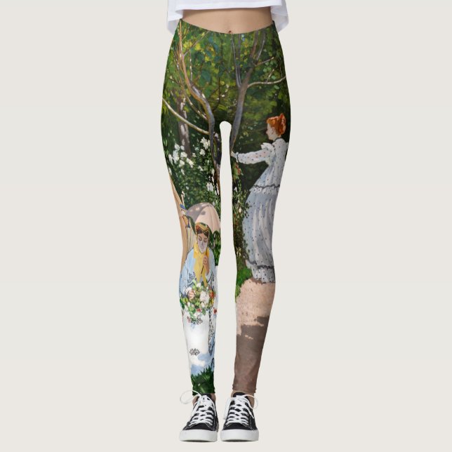 Claude Monet - Frauen im Garten Leggings (Vorderseite)