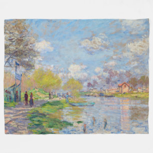Claude Monet - Frühling an der Seine Fleecedecke