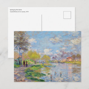 Claude Monet - Frühling an der Seine Postkarte