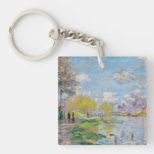 Claude Monet - Frühling an der Seine Schlüsselanhänger