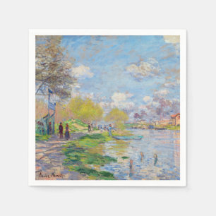 Claude Monet - Frühling an der Seine Serviette