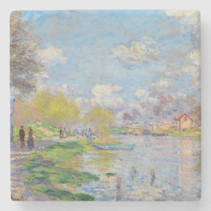 Claude Monet - Frühling an der Seine Steinuntersetzer