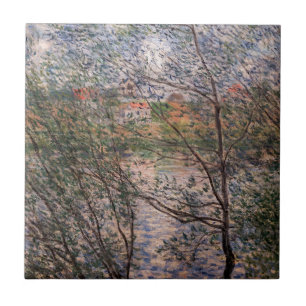 Claude Monet - Frühling durch die Zweige Fliese