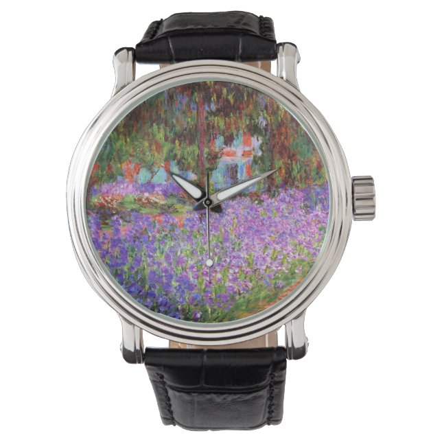 Claude Monet Garden at Giverny Armbanduhr (Vorderseite)