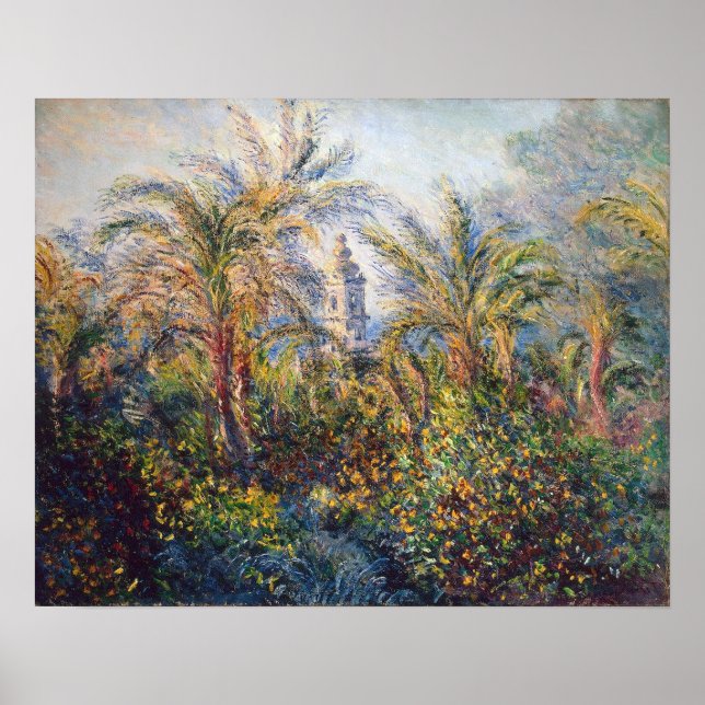 Claude Monet | Garden in Bordighera Poster (Vorne)