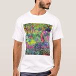 Claude Monet Garden in Giverny T-Shirt<br><div class="desc">Garten in Giverny bemalt von Claude Monet im Jahr 1900.</div>