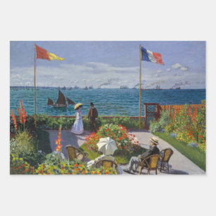 Claude Monet - Garten bei Sainte-Adresse Geschenkpapier Set