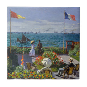Claude Monet - Garten in Sainte-Adresse Fliese