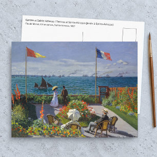 Claude Monet - Garten in Sainte-Adresse Postkarte