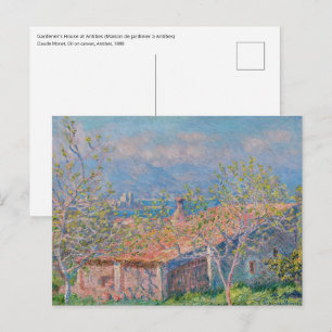 Claude Monet - Gartenhaus bei Antibes Postkarte
