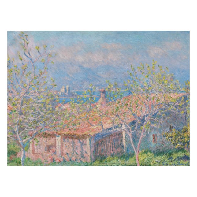 Claude Monet - Gartenhaus bei Antibes Tischdecke (Vorderseite (Horizontal))