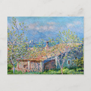 Claude Monet: Gärtnerhaus in Antibes Postkarte