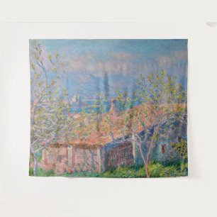 Claude Monet - Gärtnerhaus in Antibes Wandteppich