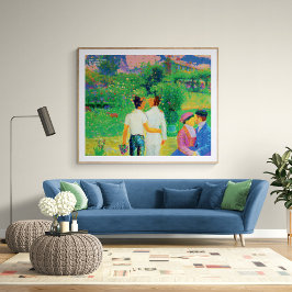 Claude Monet Gay Lovers AI Generiert Poster