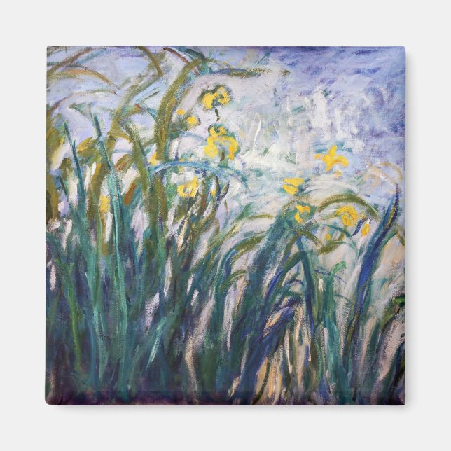 Claude Monet - Gelbe und Lila Irische Magnet (Vorne)