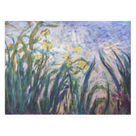 Claude Monet - Gelbe und Lila Irische Tischdecke