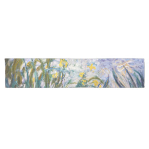 Claude Monet - Gelbe und violette Schwertlilien Kurzer Tischläufer