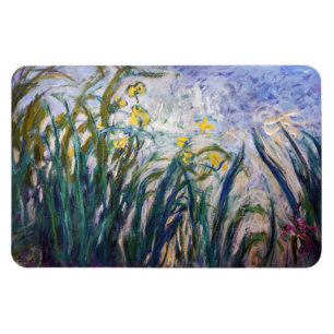 Claude Monet - Gelbe und violette Schwertlilien Magnet