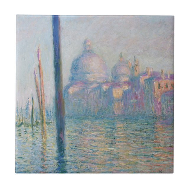 Claude Monet Grand Canal Venedig Italien Reisen Fliese (Vorderseite)