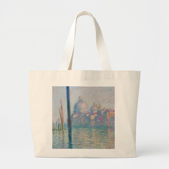 Claude Monet Grand Canal Venedig Italien Reisen Jumbo Stoffbeutel (Vorne)