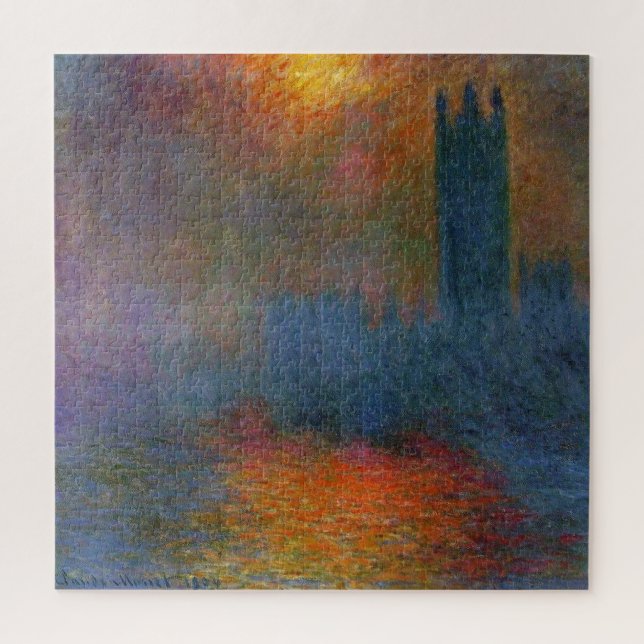Claude Monet - Häuser des Parlaments (Vertikal)