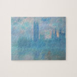 Claude Monet. Häuser des Parlaments London. Blau<br><div class="desc">Claude Monet "Houses of Parliament,  London" Puzzle.</div>