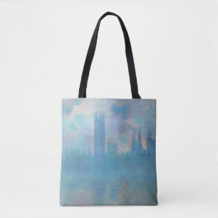 Claude Monet. Häuser des Parlaments London. Blau Tasche