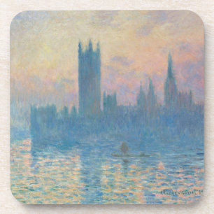 Claude Monet Häuser des Parlaments Sonnenuntergang Getränkeuntersetzer