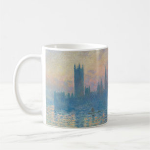 Claude Monet Häuser des Parlaments Sonnenuntergang Kaffeetasse