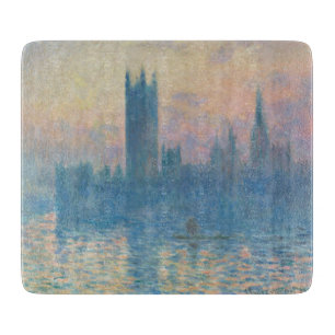 Claude Monet Häuser des Parlaments Sonnenuntergang Schneidebrett