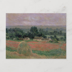 Claude Monet Haystack in Giverny, 1886 Postkarte