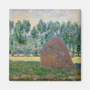 Claude Monet - Heuhaufen bei Giverny Magnet