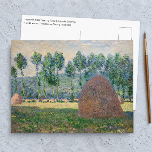 Claude Monet - Heuhaufen bei Giverny Postkarte