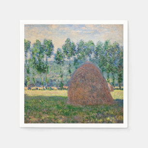 Claude Monet - Heuhaufen bei Giverny Serviette