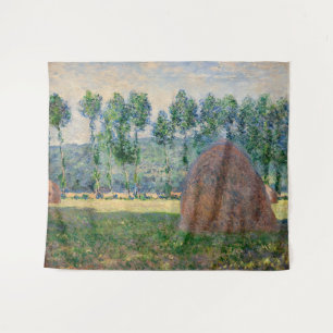 Claude Monet - Heuhaufen bei Giverny Wandteppich