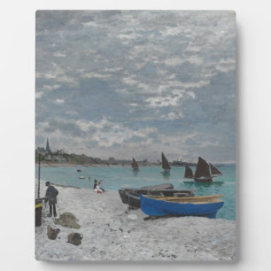 Claude Monet-Himmel bewölkt Boots-Schiffs-Seeozean Fotoplatte