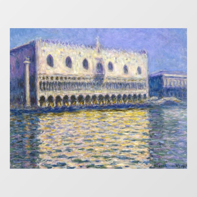 Claude Monet - Hoges-Palast Fensteraufkleber (Blatt)
